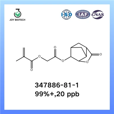 2-Propensäure, 2-Methyl-, 2-[(Hexahydro-2-oxo-3,5-Methano-2H-cyclopenta[b]furan-6-yl)oxy]-2-oxoethylester CAS-NR. 347886-81-1